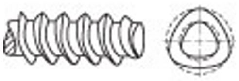 Trilobular Thread Rolling Thread Forming Screw Threads for Plastic Plastite