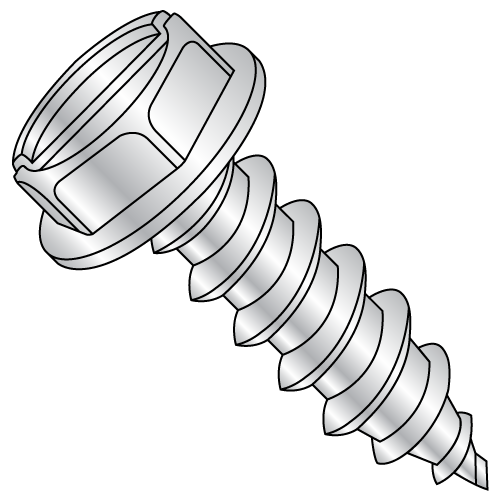 Hex Washer - Slotted - Type A - 7/16" A.F. - Self Tapping Screws