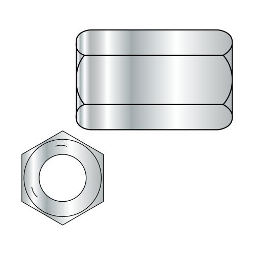 Hex Rod Coupling Nut - 7/16" Across Flats - Grade 5