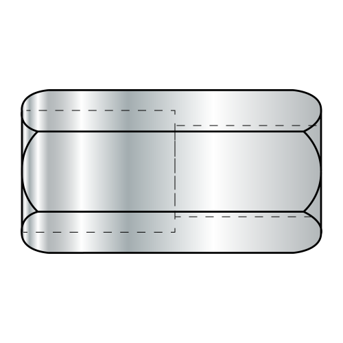 Hex Rod Coupling Nut - 5/8" Across Reduced Flats