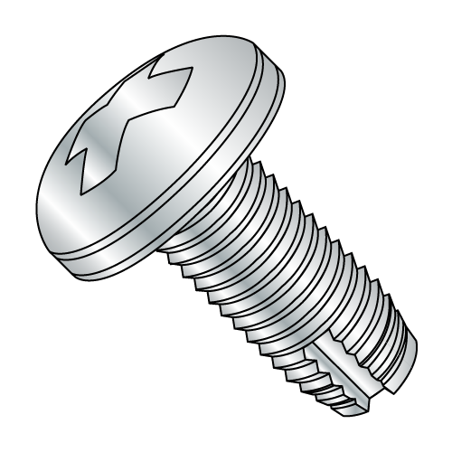 Pan - Phillips - Type 1 - Thread Cutting Screws - Zinc