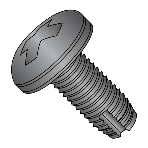 Pan - Phillips - Type 1 - Thread Cutting Screws - Black Oxide