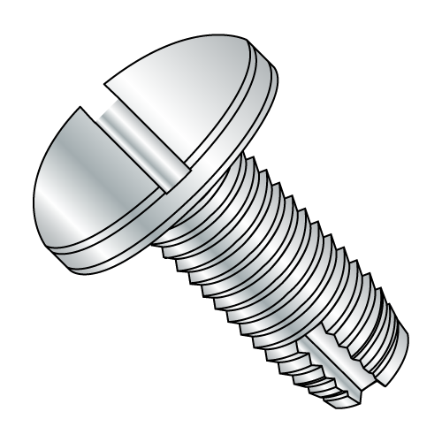 Pan - Slotted - Type 1 - Thread Cutting Screws - Zinc