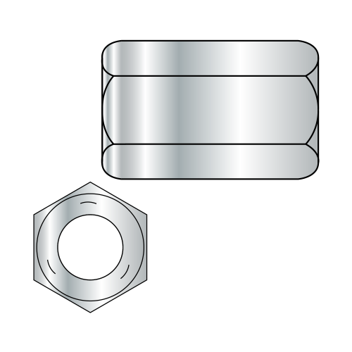 Hex Rod Coupling Nut - 1-1/4" Across Flats - Grade 5