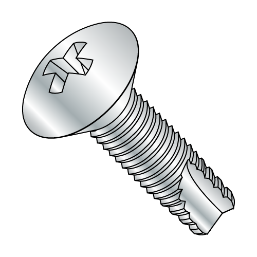 Oval - Phillips - Type 23 - Thread Cutting Screws - Zinc