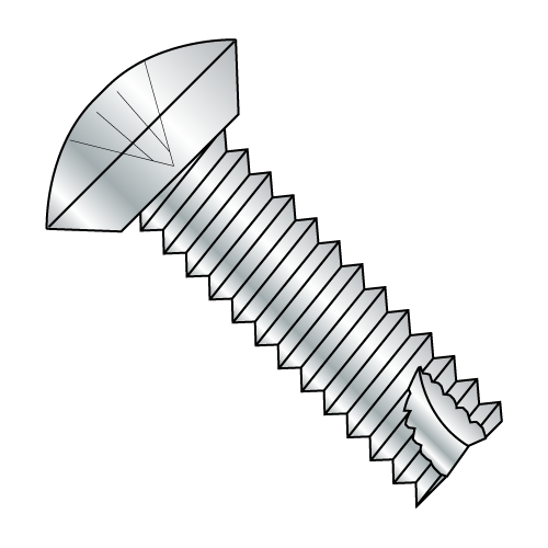 Oval Undercut - Phillips - Type 23 - Thread Cutting Screws - Zinc