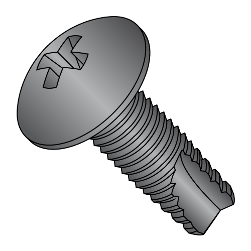 Truss - Phillips - Type 23 - Thread Cutting Screws - Black Zinc