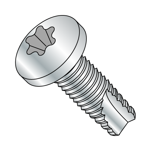 Pan - Six-Lobe - Type 23 - Thread Cutting Screws - Zinc