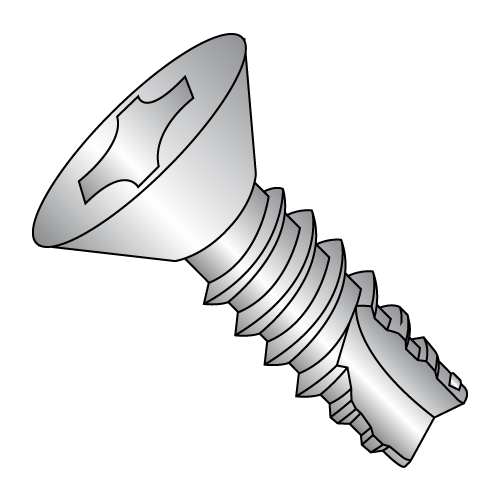 Flat - Phillips - Type 25 - Thread Cutting Screws - 18-8 Stainless