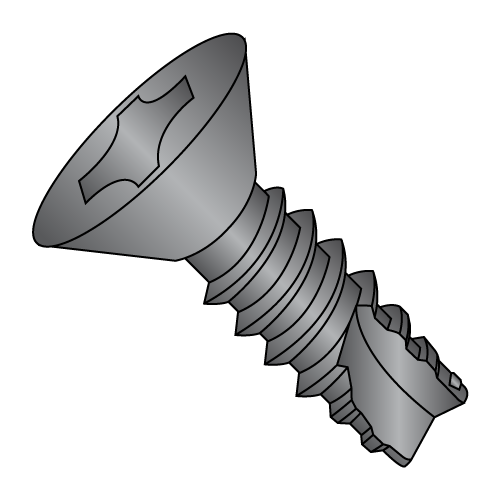 Flat - Phillips - Type 25 - Thread Cutting Screws - Black Oxide