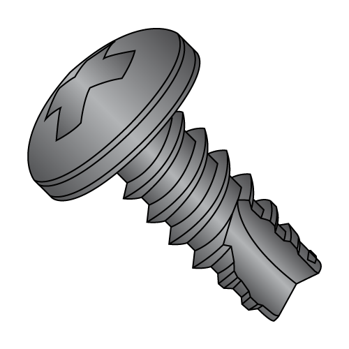 Pan - Phillips - Type 25 - Thread Cutting Screws - Black Oxide