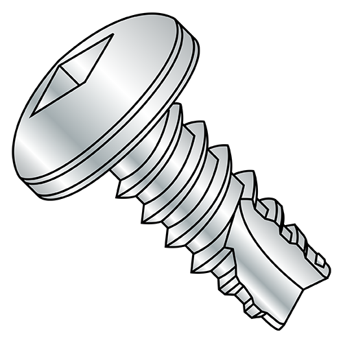 Pan - Square - Type 25 - Fully Threaded Screws - Zinc