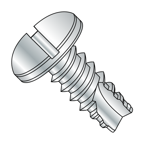 Pan - Slotted - Type 25 - Fully Threaded Screws - Zinc