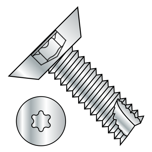 Flat - Undercut - Six-Lobe - Type 25 - Thread Cutting Screws - Zinc