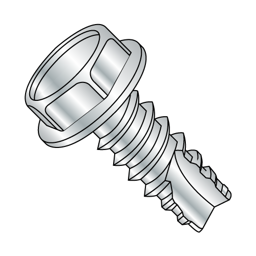 Hex Washer - Unslotted - Type 25 - Thread Cutting Screws - Zinc