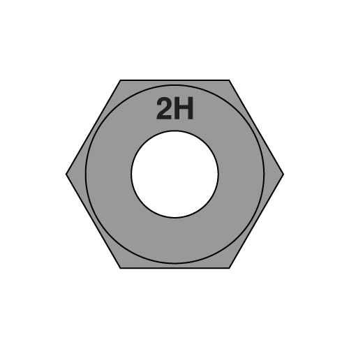 A194 Grade 2H - Heavy Hex Nuts - Plain Finish
