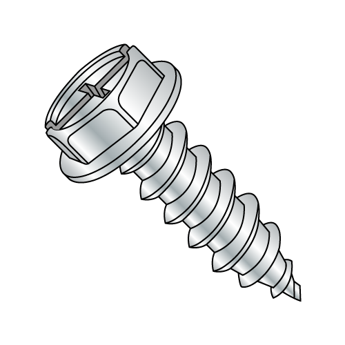 Hex Washer - Combination - Type AB - Self Tapping Screws - Zinc
