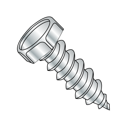 Hex - Unslotted - Type AB - Self Tapping Screws - Zinc