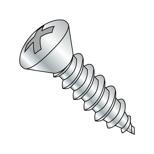Oval - Phillips - Type AB - Self Tapping Screws - Zinc
