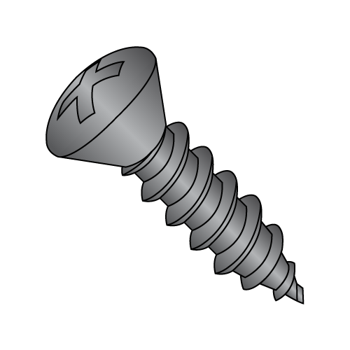 Oval - Phillips - Type AB - Self Tapping Screws - Back Zinc