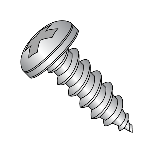 Pan - Phillips - Type AB - Self Tapping Screws - 18-8 Stainless