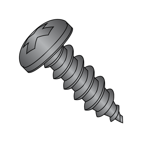 Pan - Phillips - Type AB - Self Tapping Screws - Black Oxide
