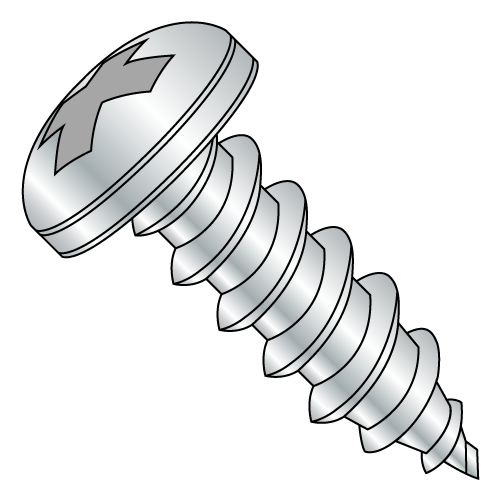 Pan - Phillips - Type AB - Self Tapping Screws - Nickel