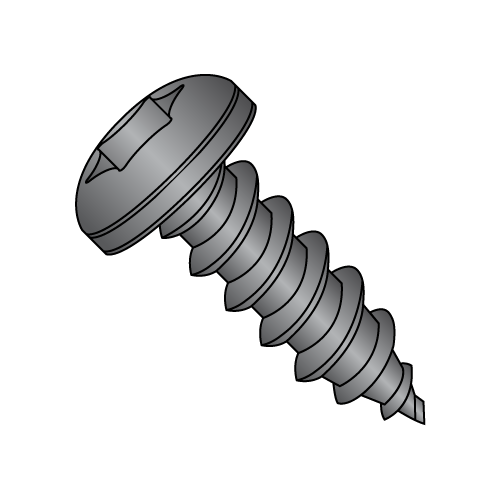 Pan - Six-Lobe - Type AB - Self Tapping Screws - Black Oxide