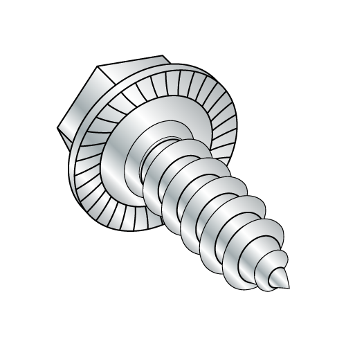 Serrated Hex Washer - Unslotted - Type AB - Self Tapping Screws - 7/16" A.F.