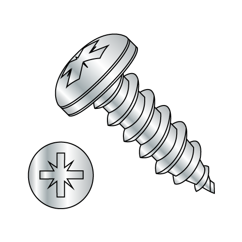 Pan - Type 1A Recess - Type AB - Self Tapping Screws - Zinc
