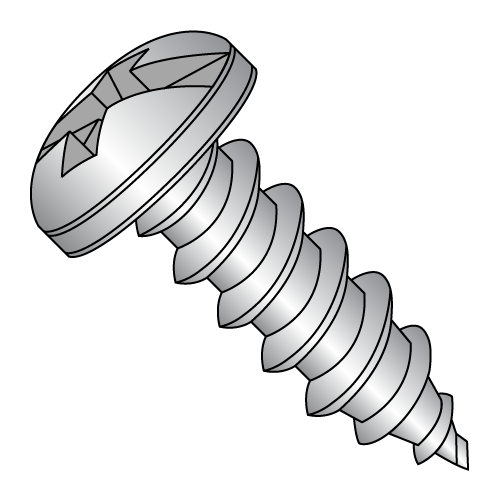 Pan - Combination Drive (Phil / Slot) - Type A - Self Tapping Screws - 18-8 Stainless