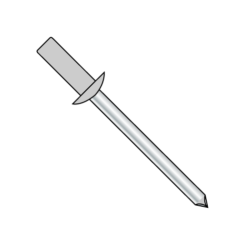 Standard Blind - Closed End - Aluminum Body-Steel Mandrel - Dome Head