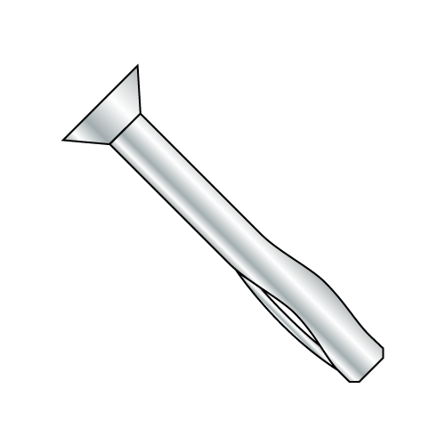 Flat Head - Split drive zinc plated anchor