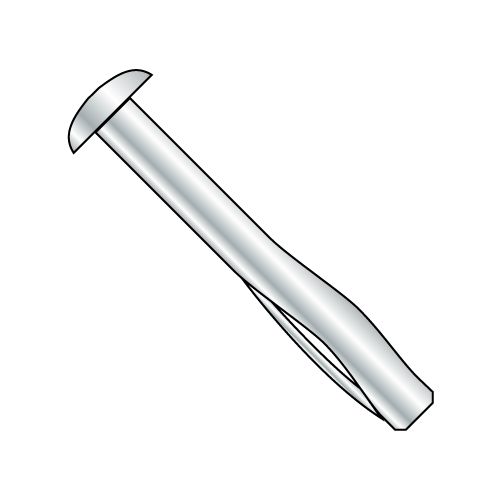 Round Head - Split Drive Anchor - Zinc Plated Steel