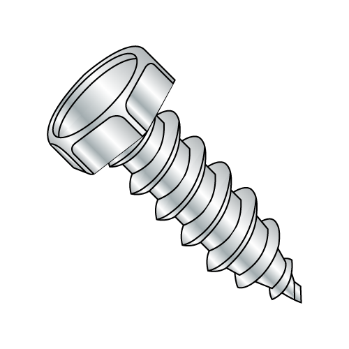 Hex - Unslotted -Type A - Self Tapping Screws - Zinc