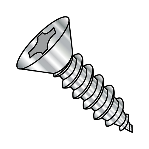 Flat - Phillips - Type A - Self Tapping Screws - 410 Stainless