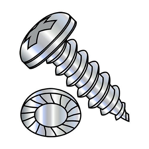 Pan Serrated - Phillips - Type A - Self Tapping Screws - Zinc