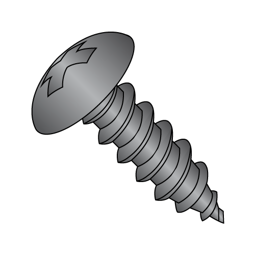 Truss - Phillips - Type A - Self Tapping Screws - Black Zinc