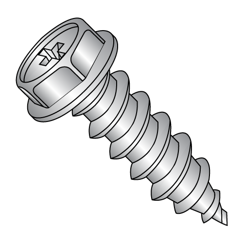 Hex Washer - Phillips - Type A - Self Tapping Screws - 18-8 Stainless
