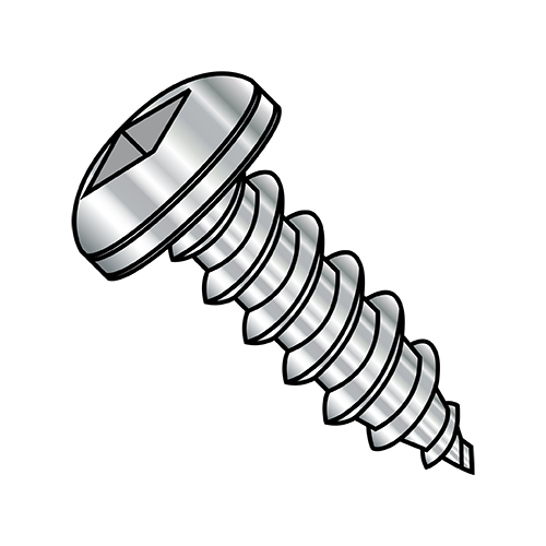 Pan - Square Recess - Type A - Self Tapping Screws - 410 Stainless