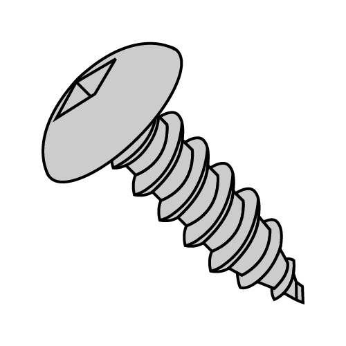 Square - Truss - Type A - Self Tapping Screws - 18-8 Stainless