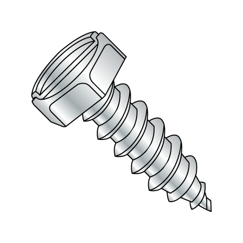 Hex - Slotted -Type A - Self Tapping Screws - Zinc