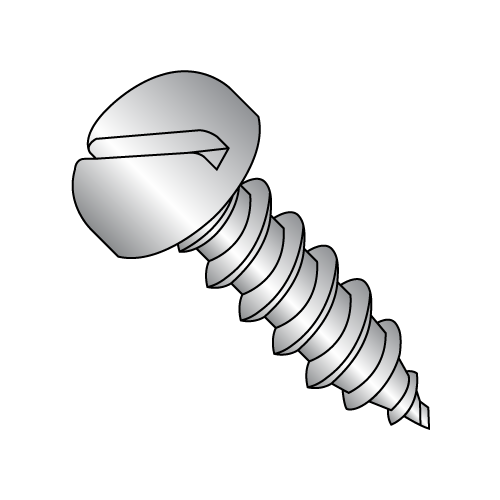 Pan - Slotted - Type A - Self Tapping Screws - 18-8 Stainless
