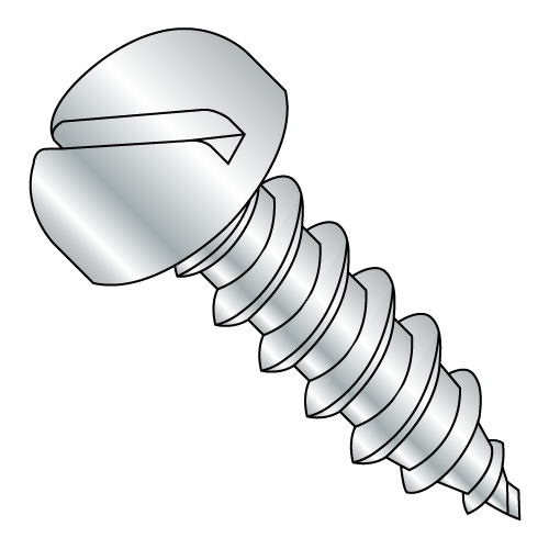 Pan - Slotted - Type A - Self Tapping Screws - Aluminum