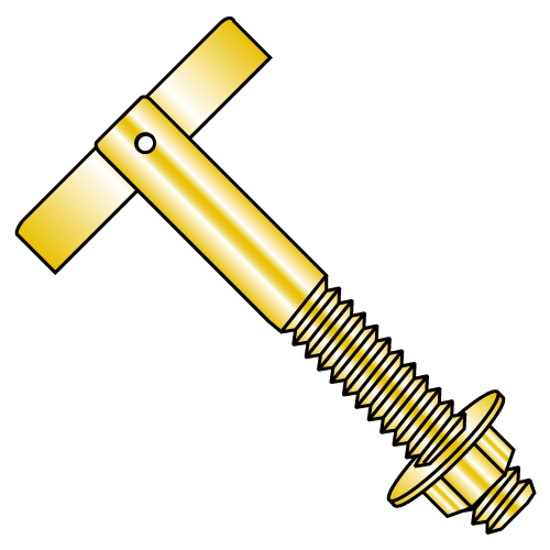 T-Anchor - Zinc Yellow Plated Steel
