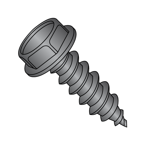Hex Washer - Unslotted - Type A - Self Tapping Screws - Black Oxide