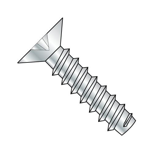 100° Flat - Phillips - Type B - Self Tapping Screws - Zinc