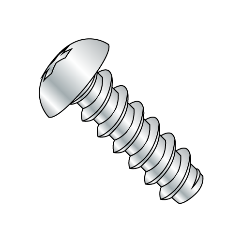 Round - Phillips - Type B - Self Tapping Screws - Zinc