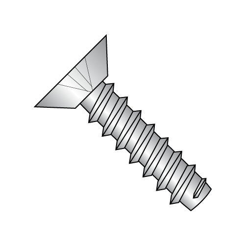 Flat - Undercut - Phillips - Type B - Self Tapping Screws - 18-8 Stainless