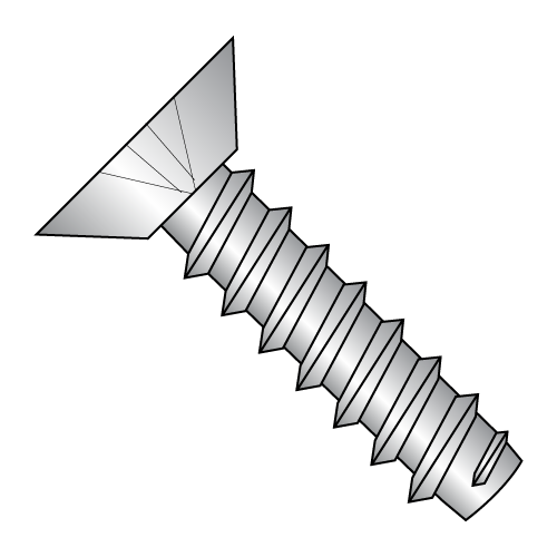 Flat - Undercut - Phillips - Type B - Self Tapping Screws - 410 Stainless
